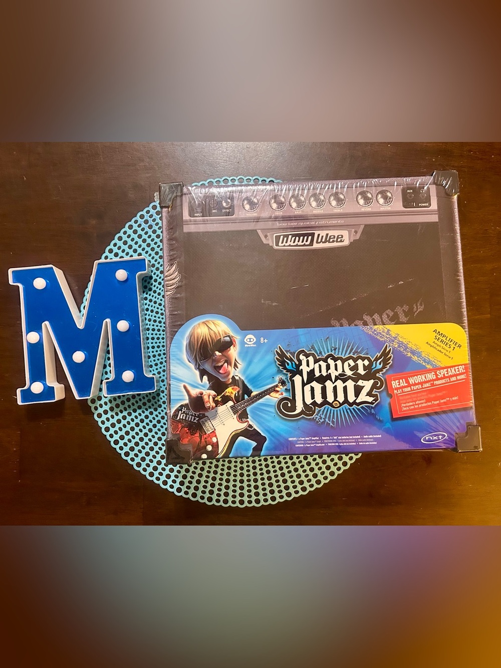Paper Jamz Guitar Amplifier Series 1 Black Silver 2009 WowWee Group; New Sealed